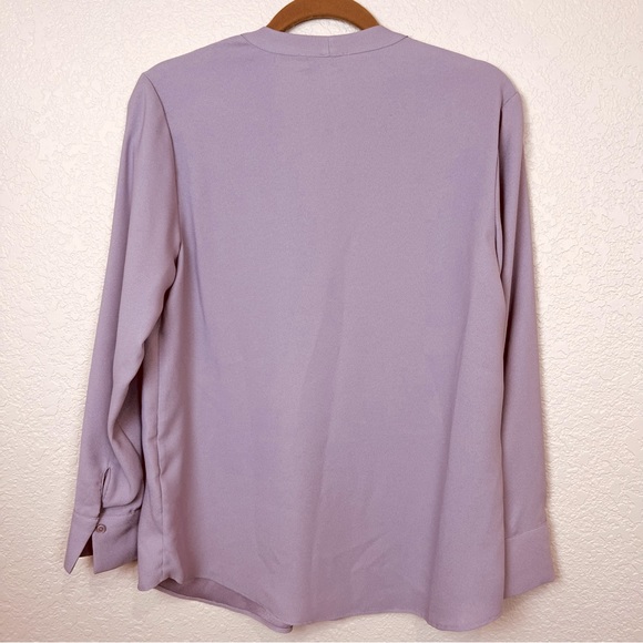 H Halston Half Placket Blouse - Picture 3 of 4